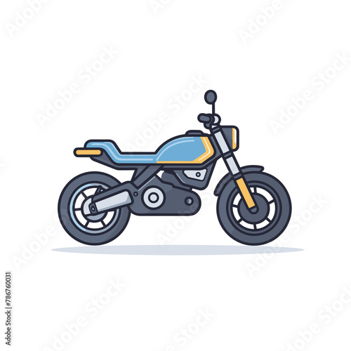 Motorcycle vector isolated