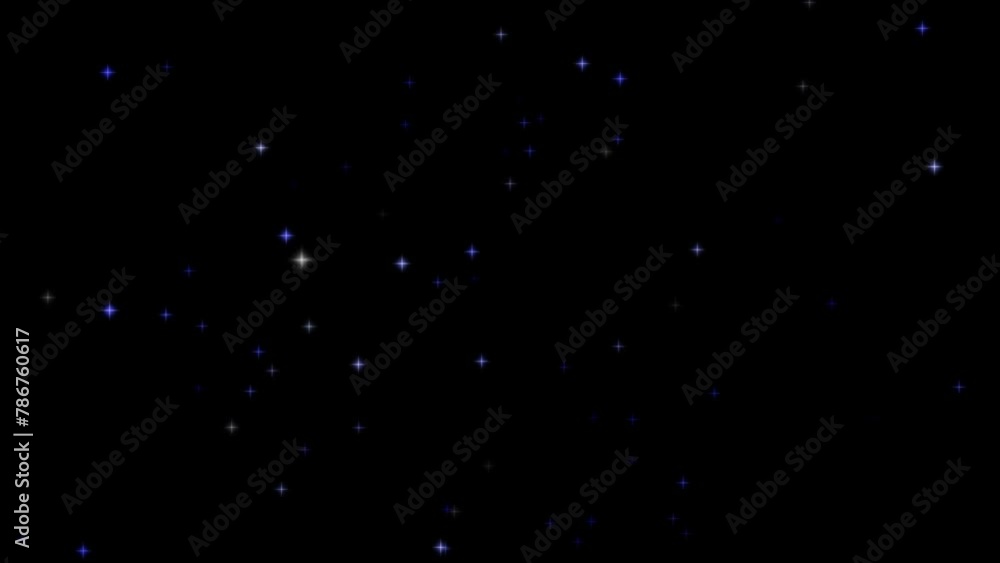 青いキラキラ_背景透過 青いキラキラ_背景透過