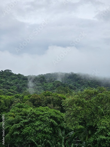 clouds in the mountains