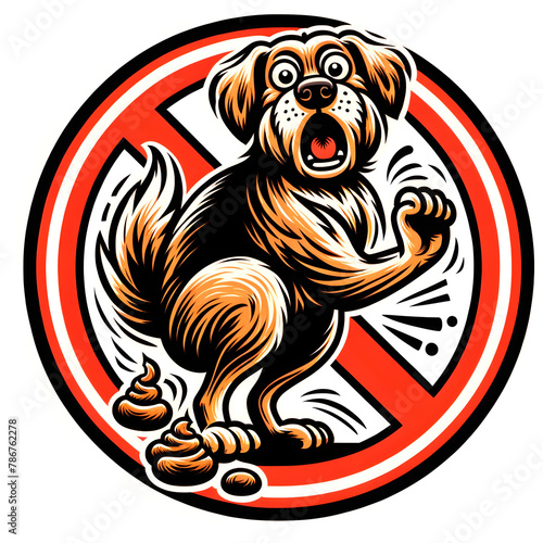 Wallpaper Mural No dog poo sign or icon Torontodigital.ca