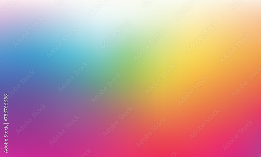 Multicolored Rainbow Vector Gradient Background for Creative Projects