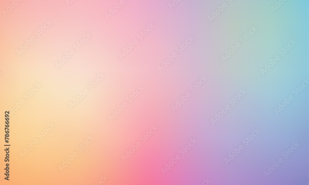 Soft Pastel Rainbow Vector Gradient Background Design