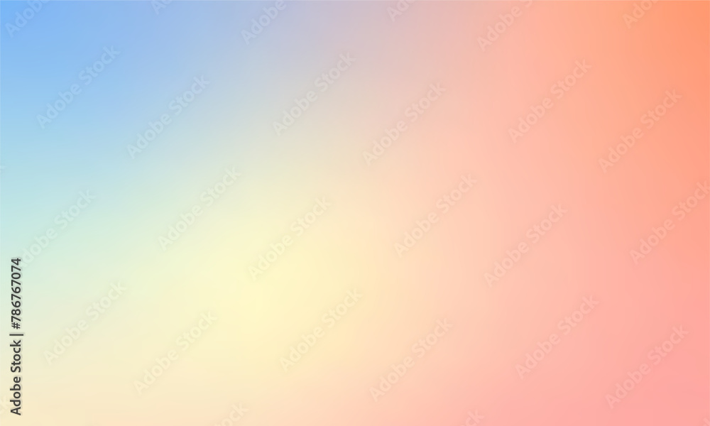 Vibrant Summer Ombre Background Vector with Gradient