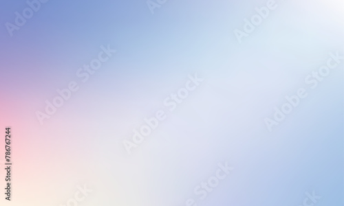 Winter Vector Gradient Background with Blue and Pink Colors