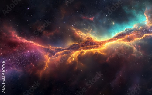 Cosmic Vortex - Artistic Representation of a Black Hole © patpongstock