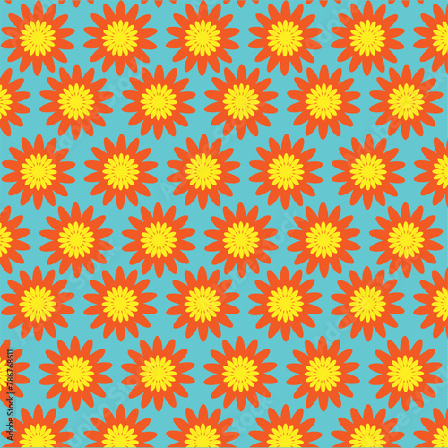 Art & Illustration daisy flower pattern.