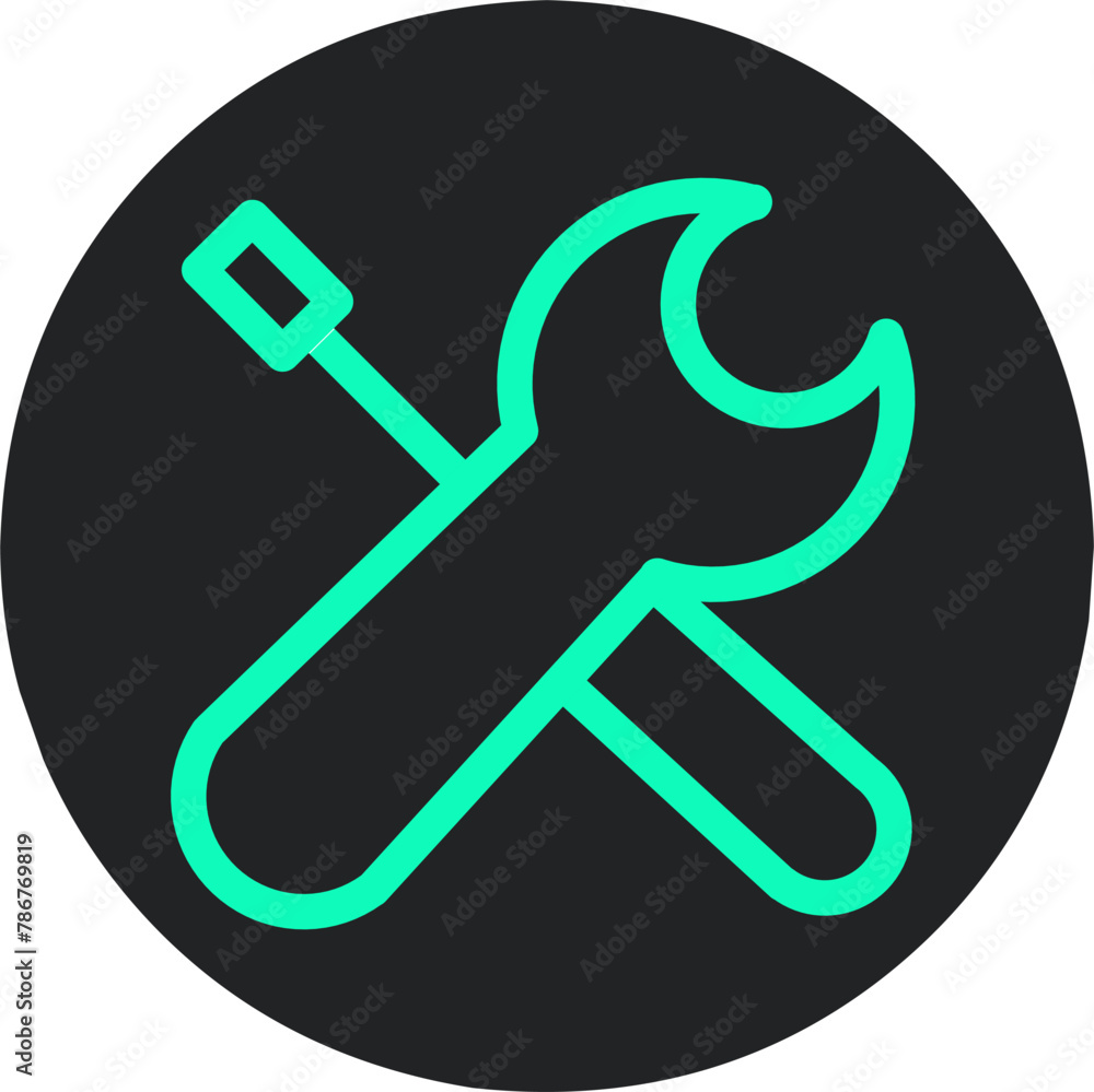 repair icon isolated black background.stock vector repair icon isolated black background.stock vector