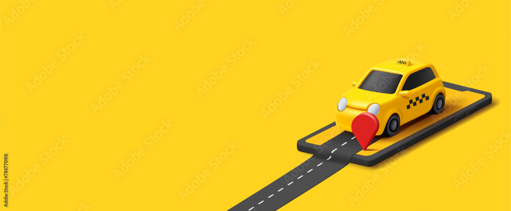 taxi smartphTaxi service, smartphone, JPS icon, 3D isometry. Yellow banner for fast taxi design, goods delivery, online service, public transport, and safe travel. Vector illustrationone taxi smartphTaxi service, smartphone, JPS icon, 3D isometry. Yellow banner for fast taxi design, goods delivery, online service, public transport, and safe travel. Vector illustrationone