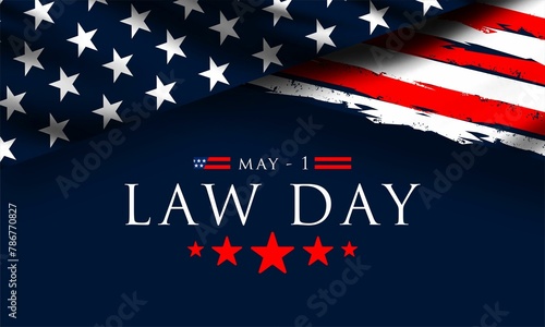 Law Day in the United States of America is celebrated on May 1 , vektor background