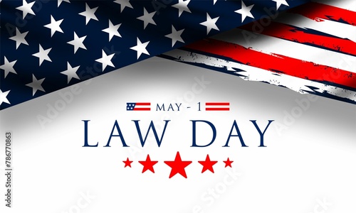Law Day in the United States of America is celebrated on May 1 , vektor background