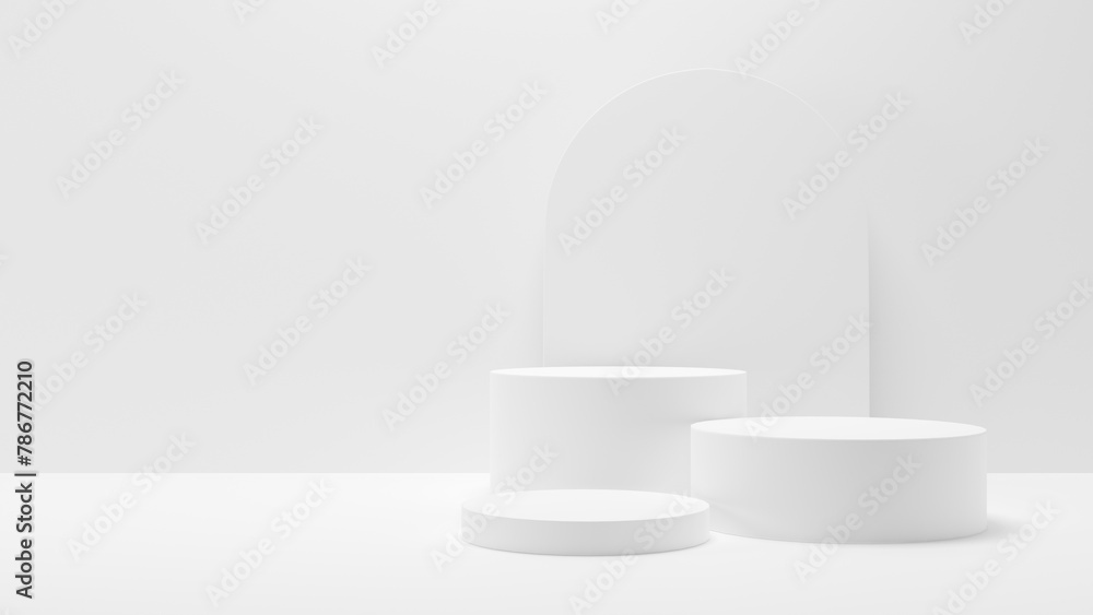3D rendering abstract shape podium product background 3D rendering abstract shape podium product background