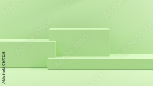 3D rendering abstract shape podium product background