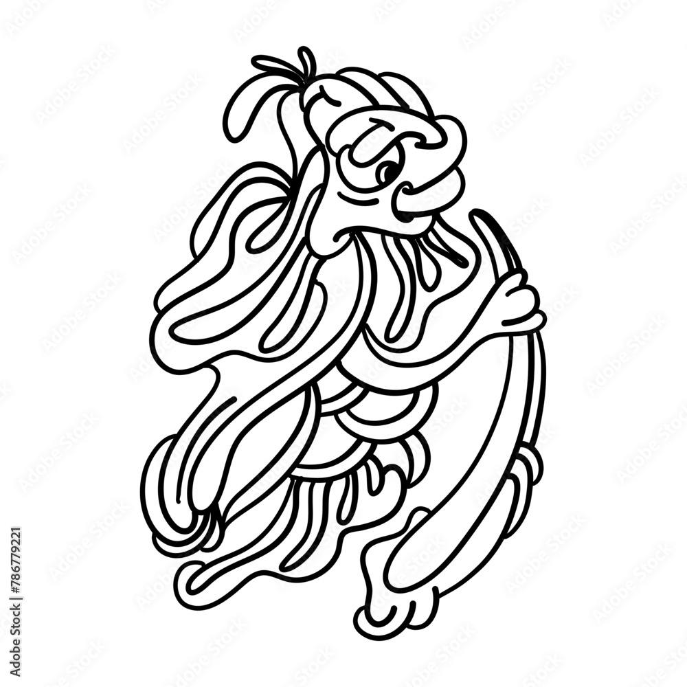 Abstract Animal Doodle Art Print Modern Wall Art For Home Decor Abstract Animal Doodle Art Print Modern Wall Art For Home Decor
