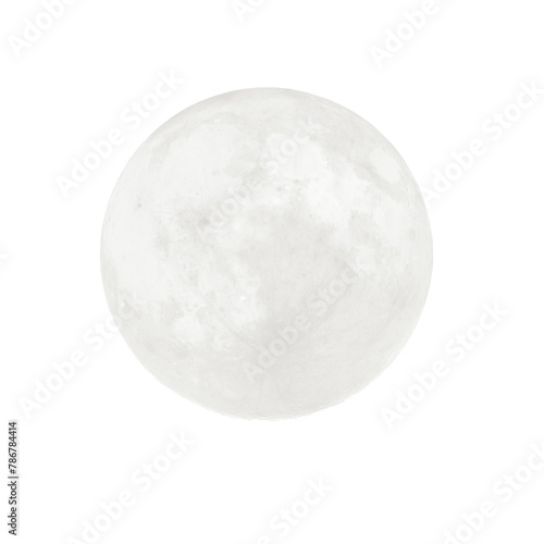 Obraz na płótnie moon on transparent white background w salonie