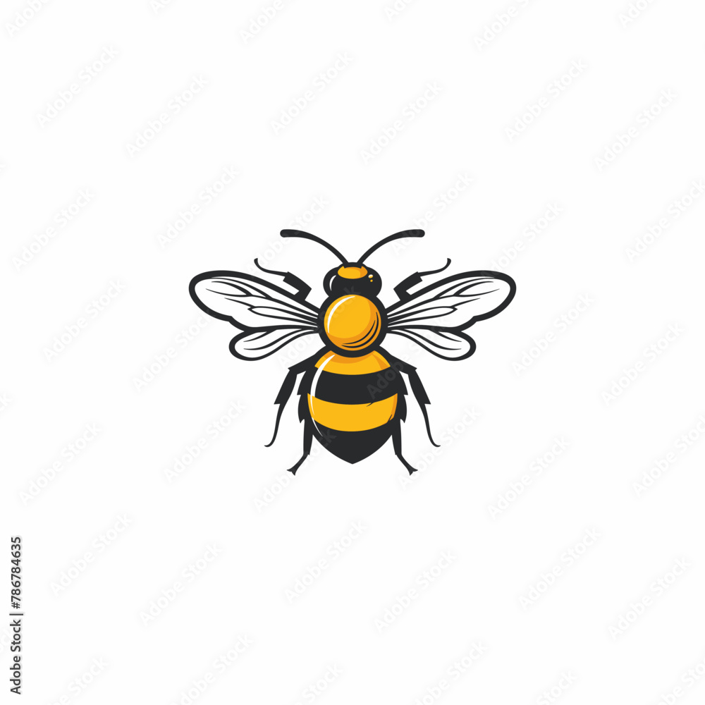 Fototapeta premium Bee logo design vector illustration template