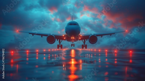 Economy class seat in aircraft cabin interior when flying.