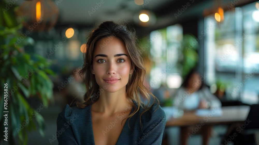 Executive stands out with confidence in business meeting Executive stands out with confidence in business meeting