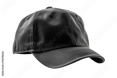 Black cap mockup on Transparent Background PNG