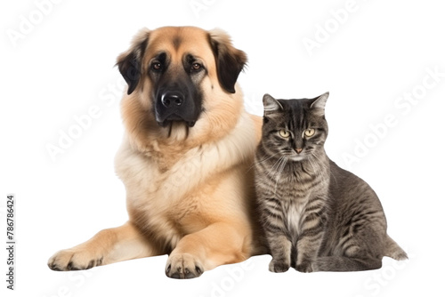 Cat and Dog on Transparent Background PNG