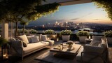 Luxury apartment terrace 