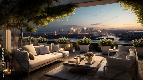 Luxury apartment terrace  © Wajid