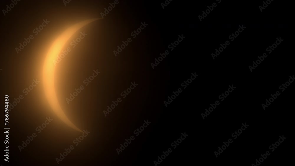 Orange Sun Glowing Behind Clouds and Partial Eclipse Orange Sun Glowing Behind Clouds and Partial Eclipse