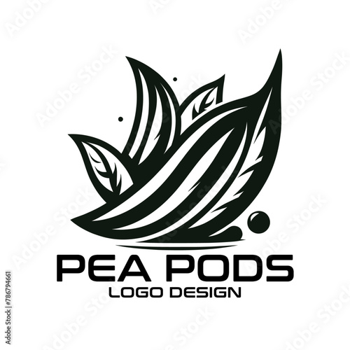 Pea Pods Vector Logo Design