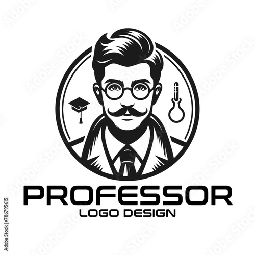 Professor Vector Logo Design