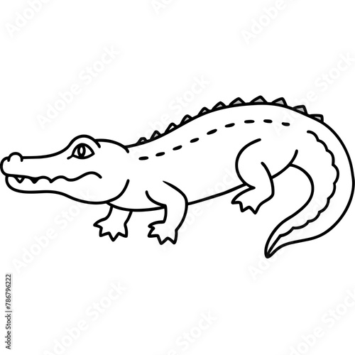 crocodile isolated on white mascot,crocodile silhouette,crocodile face vector,icon,svg,characters,Holiday t shirt,black crocodile face drawn trendy logo Vector illustration,crocodile line art on a whi