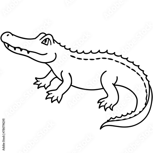 Wallpaper Mural crocodile isolated on white mascot,crocodile silhouette,crocodile face vector,icon,svg,characters,Holiday t shirt,black crocodile face drawn trendy logo Vector illustration,crocodile line art on a whi Torontodigital.ca
