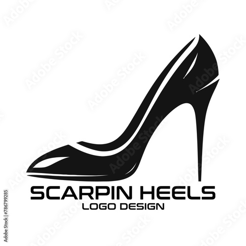 Scarpin Heels Vector Logo Design