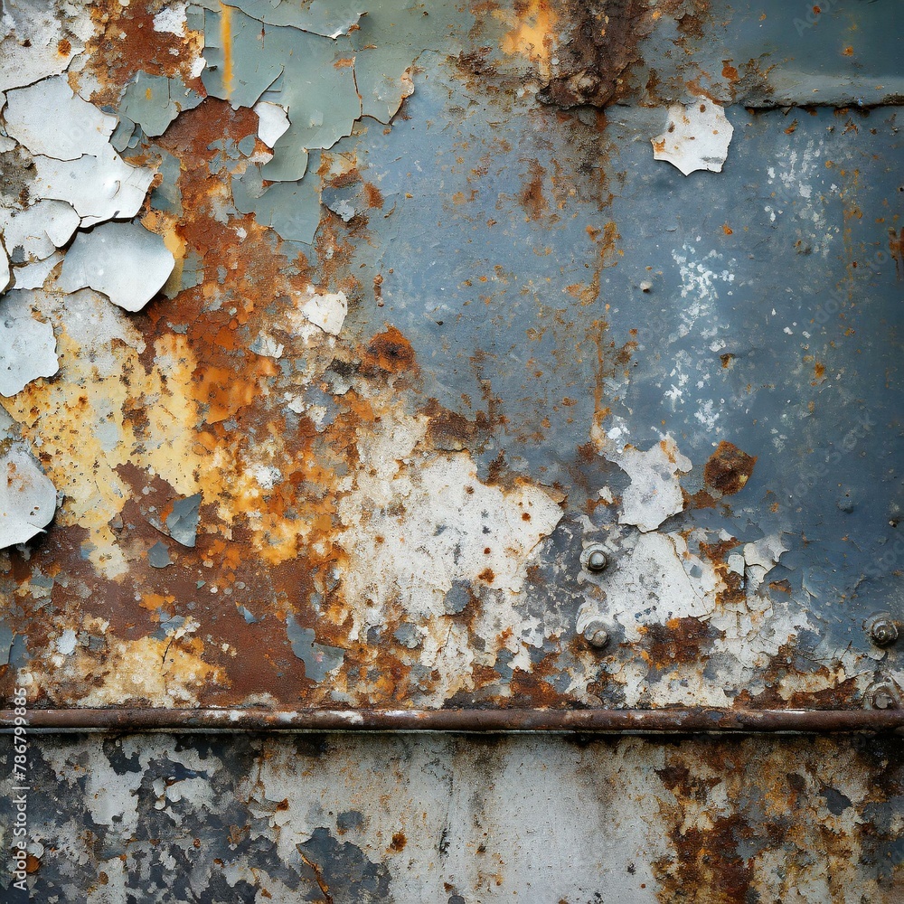 old background,A grungy industrial backdrop featuring peeling paint and rusted metal surfaces, conveying a sense of vintage industrial aesthetic.