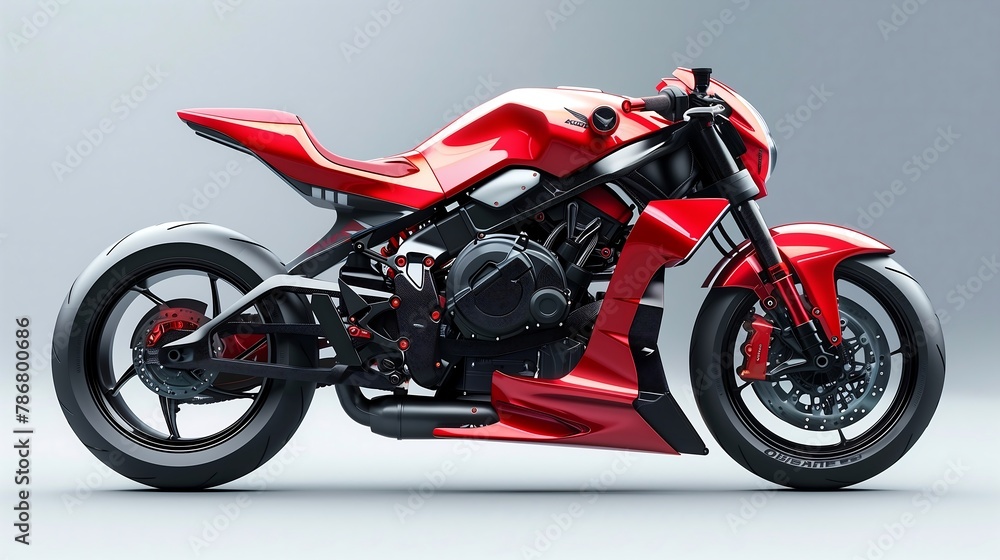 **Iconic motorcycle with sports design --ar 16:9 --style raw --v 6.0** - Upscaled (Subtle) by <@1183885092087664841> (relaxed)