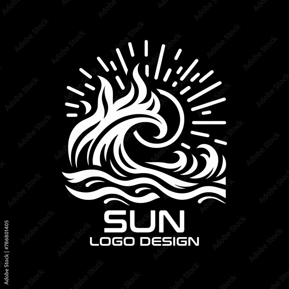 Obraz premium Sun Vector Logo Design
