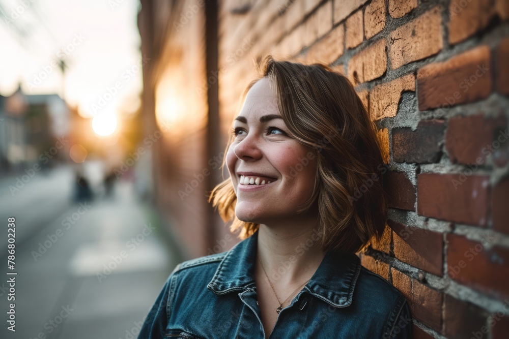 Portrait of a beautiful young woman in the city at sunset. Portrait of a beautiful young woman in the city at sunset.