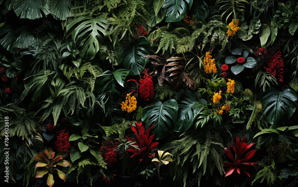 Fototapeta premium plant background wall,created with Generative AI tecnology.