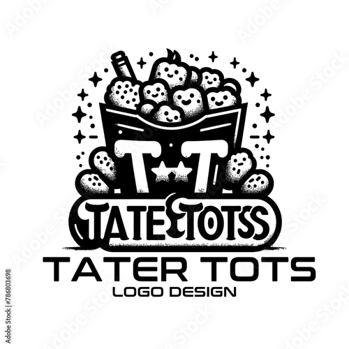 Tater Tots Vector Logo Design