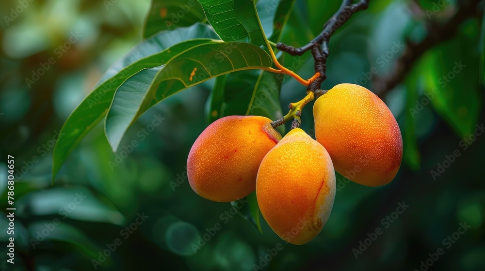 Branch of the inflorescence of Mango Branch of the inflorescence of Mango