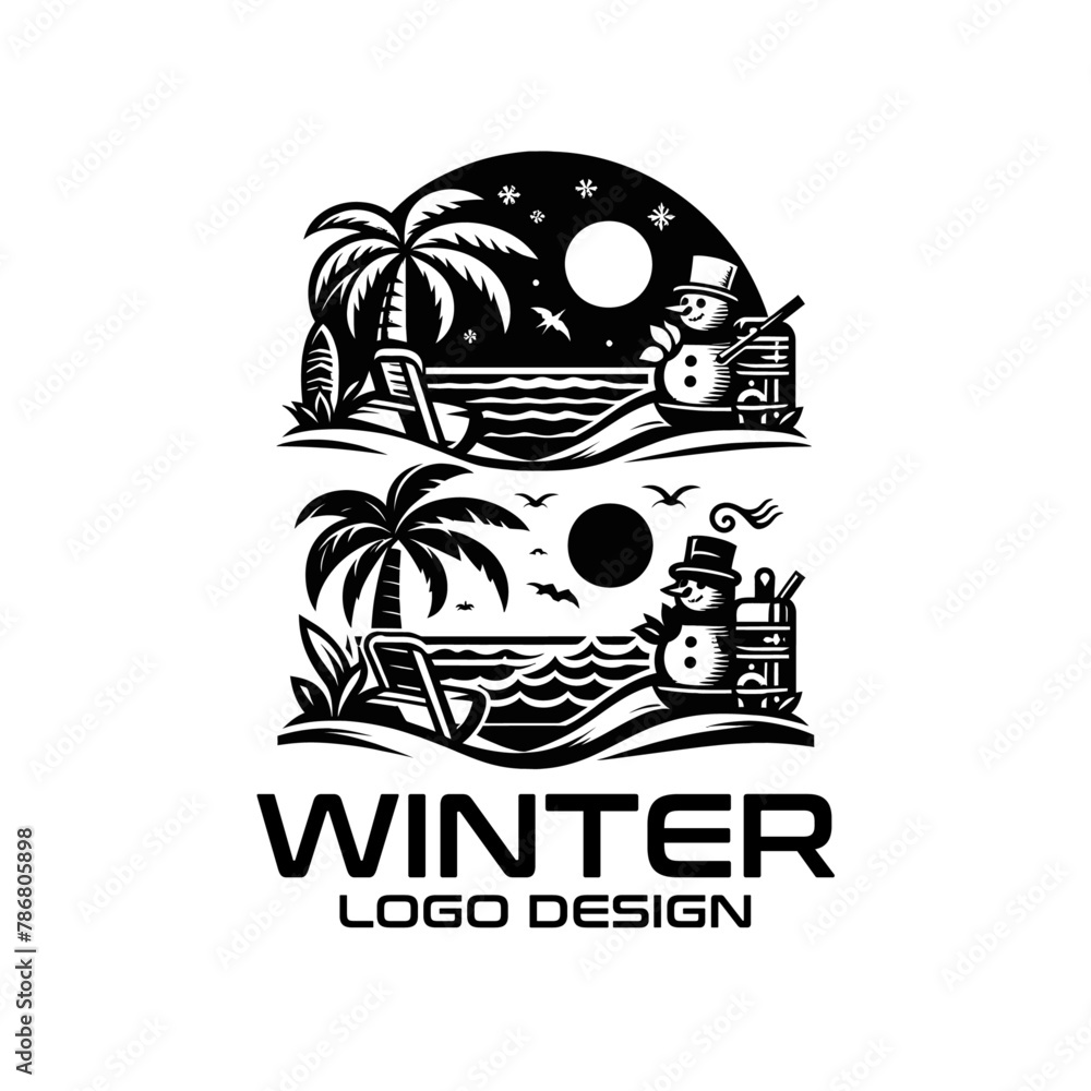 Winter Vector Logo Design