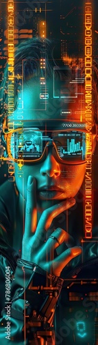 Marketing agencies leverage AI and holographic images to create immersive advertising campaigns that engage audiences deeply, viewed closeup photo