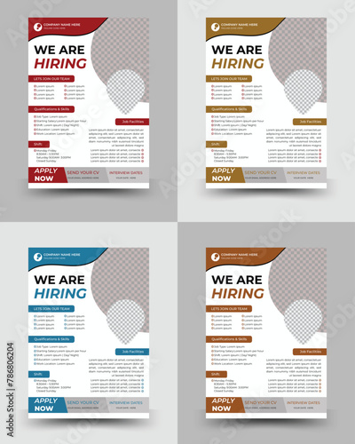 Hiring Job flyer design, We are hiring Job advertisement flyer poster template, Job Vacancy Flyer Template, Job Recruitment Flyer, We are Hiring Job Flyer Template