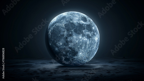 A highly detailed and accurate photo of the full moon, isolated on black background, professional photography. Super fullmoon. Low angle view of moon against clear sky at night. Supermoon. 