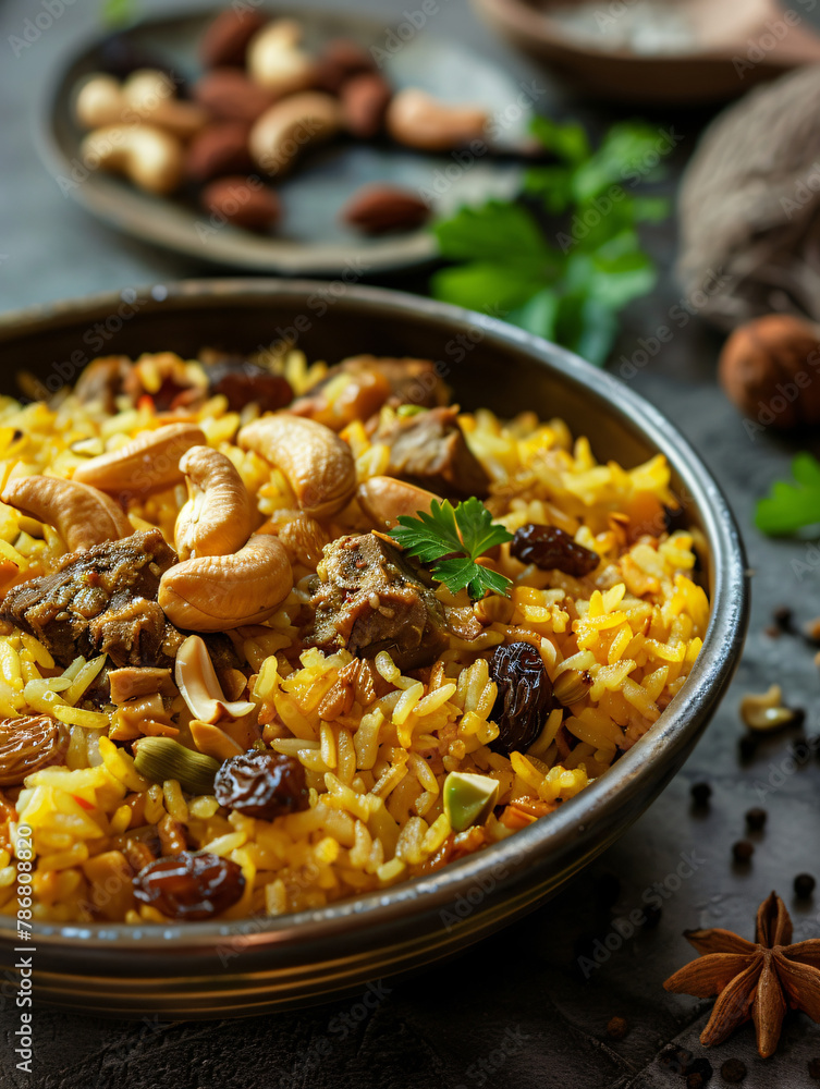 Delicious hot and spicy biryani. Delicious hot and spicy biryani.