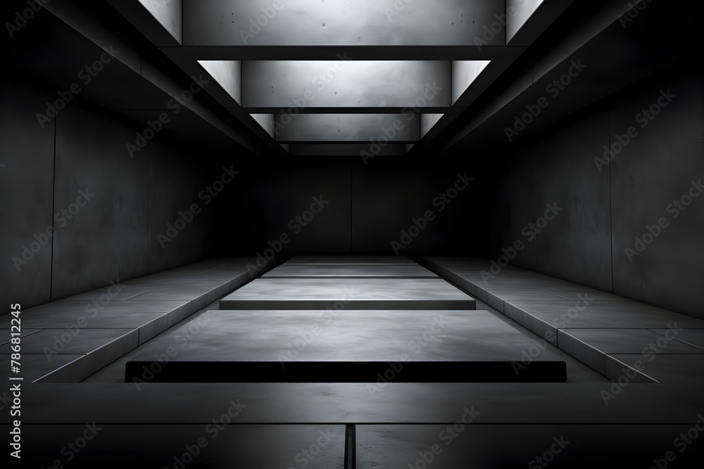 Obraz premium Captivating Concrete Composition:An Architectural Masterpiece of Minimalist Elegance and Industrial Charm