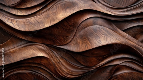 Journey into the realm of luxury and rarity with Abstract Rare and expensive Wooden Waves Texture in Dark Tones depicted in this mesmerizing image