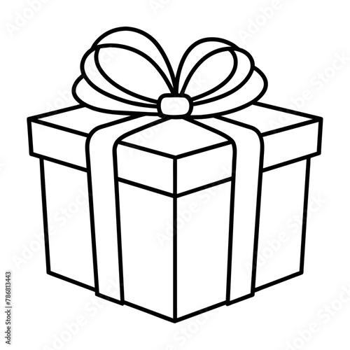 "Elegant Gift Box Isolated on White Background - Perfect for Celebrations and Holidays"