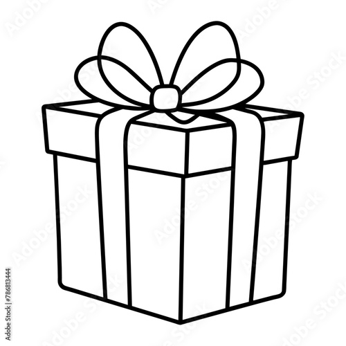 "Elegant Gift Box Isolated on White Background - Perfect for Celebrations and Holidays"