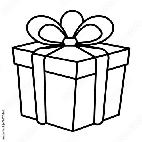 "Elegant Gift Box Isolated on White Background - Perfect for Celebrations and Holidays"