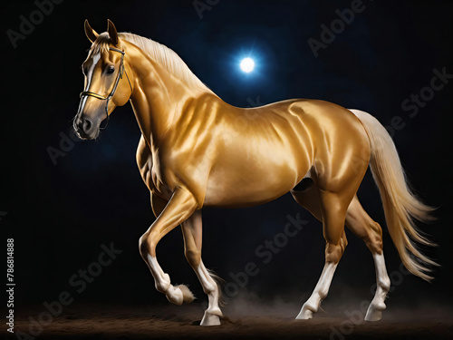 Akhal-Teke Horse Breed photo