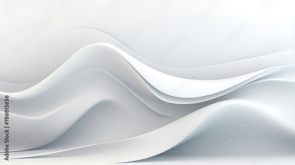 Obraz premium White abstract background with smooth lines
